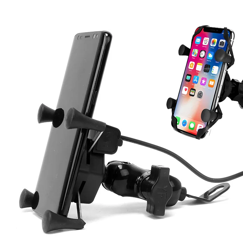 New Cycling Mount Holder with USB Charger Stands Bracket with Ball Head for Motorcycle E-bike
New Cycling Mount Holder with USB Charger Stands Bracket with Ball Head for Motorcycle E-bike