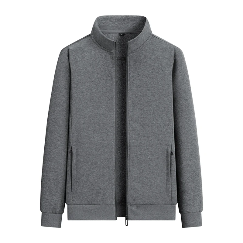 Fashion Stand Collar Men Sweatshirt Jacket Solid Color All-match Male Sport Coats Comfortable Pure Cotton Jacket Coat Spring New
Fashion Stand Collar Men Sweatshirt Jacket Solid Color All-match Male Sport Coats Comfortable Pure Cotton Jacket Coat Spring New