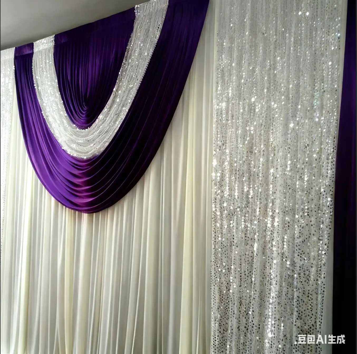 Purple Curtain Wedding Party Backdrops with Sequins Swag Valance for Wedding Decorations 20ftx10ft
Purple Curtain Wedding Party Backdrops with Sequins Swag Valance for Wedding Decorations 20ftx10ft