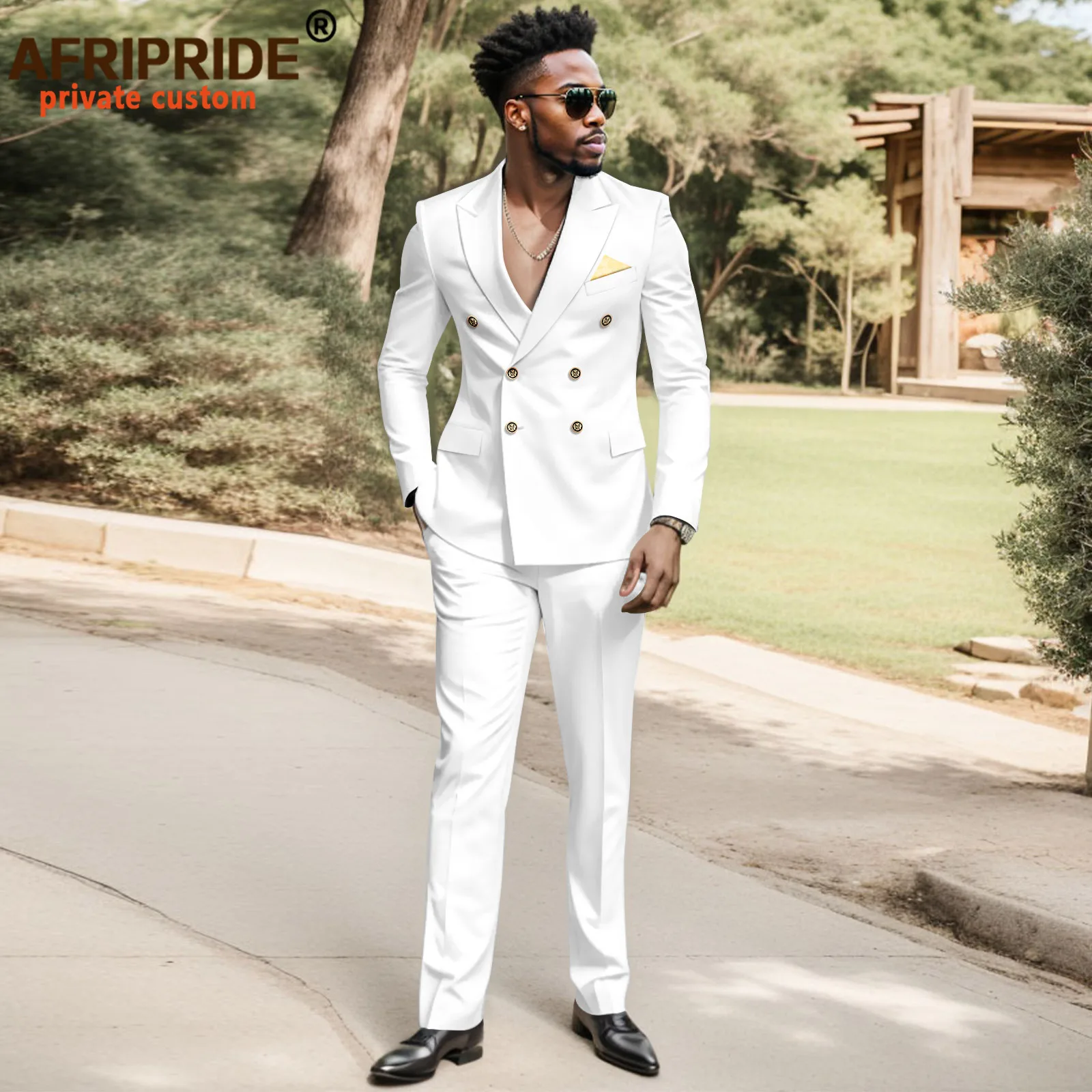African Suit for Men Double Breasted Slim Fit Jackets and Trousers 2 Piece Set Slim Fit Business Suit Wedding Evening 2416035
African Suit for Men Double Breasted Slim Fit Jackets and Trousers 2 Piece Set Slim Fit Business Suit Wedding Evening 2416035