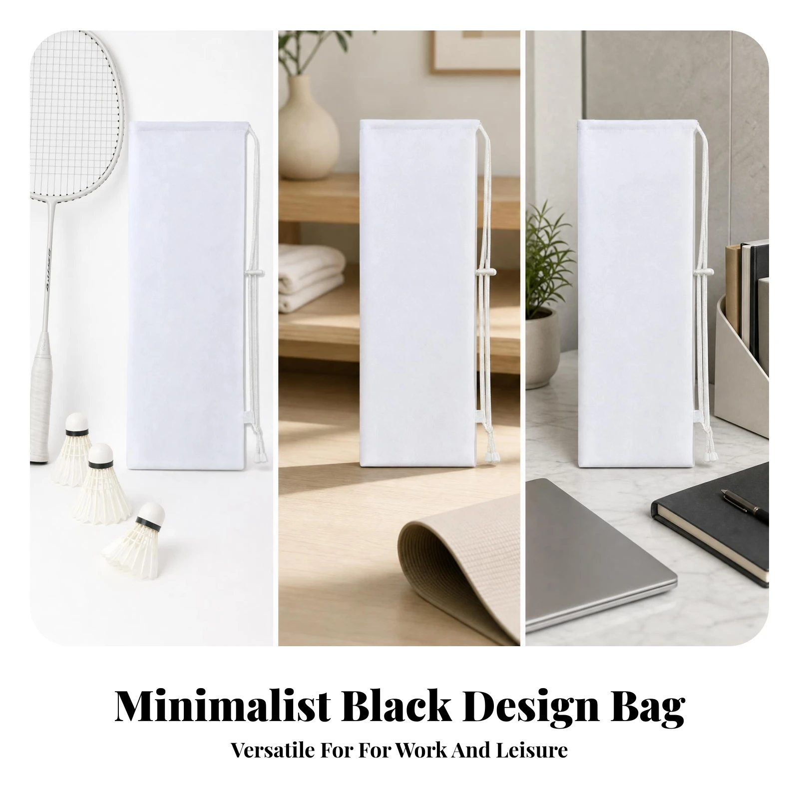 Sports Accessory Shoulder Strap Badminton Racket Sleeve Drawstring Racket Cover Portable Long-Lasting Badminton Racquet Cover
Sports Accessory Shoulder Strap Badminton Racket Sleeve Drawstring Racket Cover Portable Long-Lasting Badminton Racquet Cover