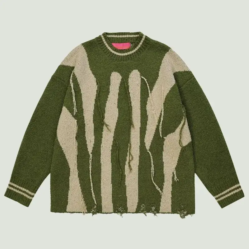 Мужской вязаный свитер в стиле стритвир Harajuku с нерегулярными полосками, длинными рукавами и круглым вырезом, молодежный, модный топ
Мужской вязаный свитер в стиле стритвир Harajuku с нерегулярными полосками, длинными рукавами и круглым вырезом, молодежный, модный топ