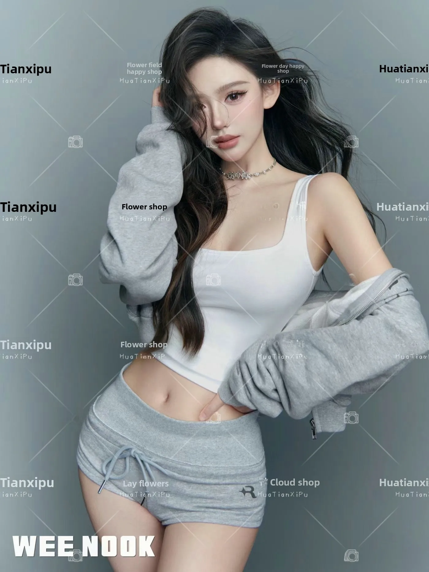 New Grey Sports Style Photo Shoot Set Fashionable Spicy Girl Loose Artistic Portrait Clothing High-End Feel Studio Theme
New Grey Sports Style Photo Shoot Set Fashionable Spicy Girl Loose Artistic Portrait Clothing High-End Feel Studio Theme