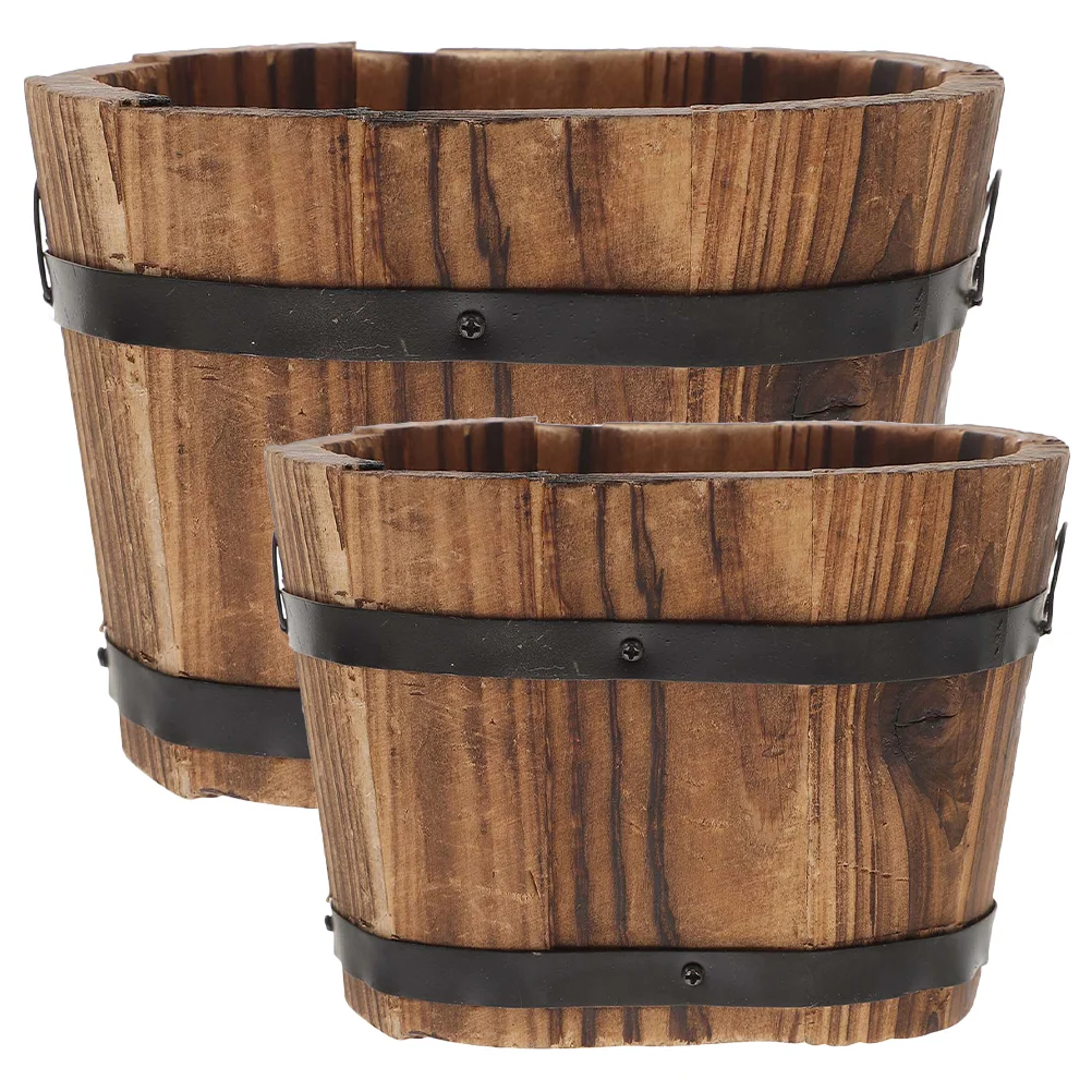 2 Pcs Window Flowerpot Office Decoration Indoor Plant Pots Wood Vertical Small Planter
2 Pcs Window Flowerpot Office Decoration Indoor Plant Pots Wood Vertical Small Planter