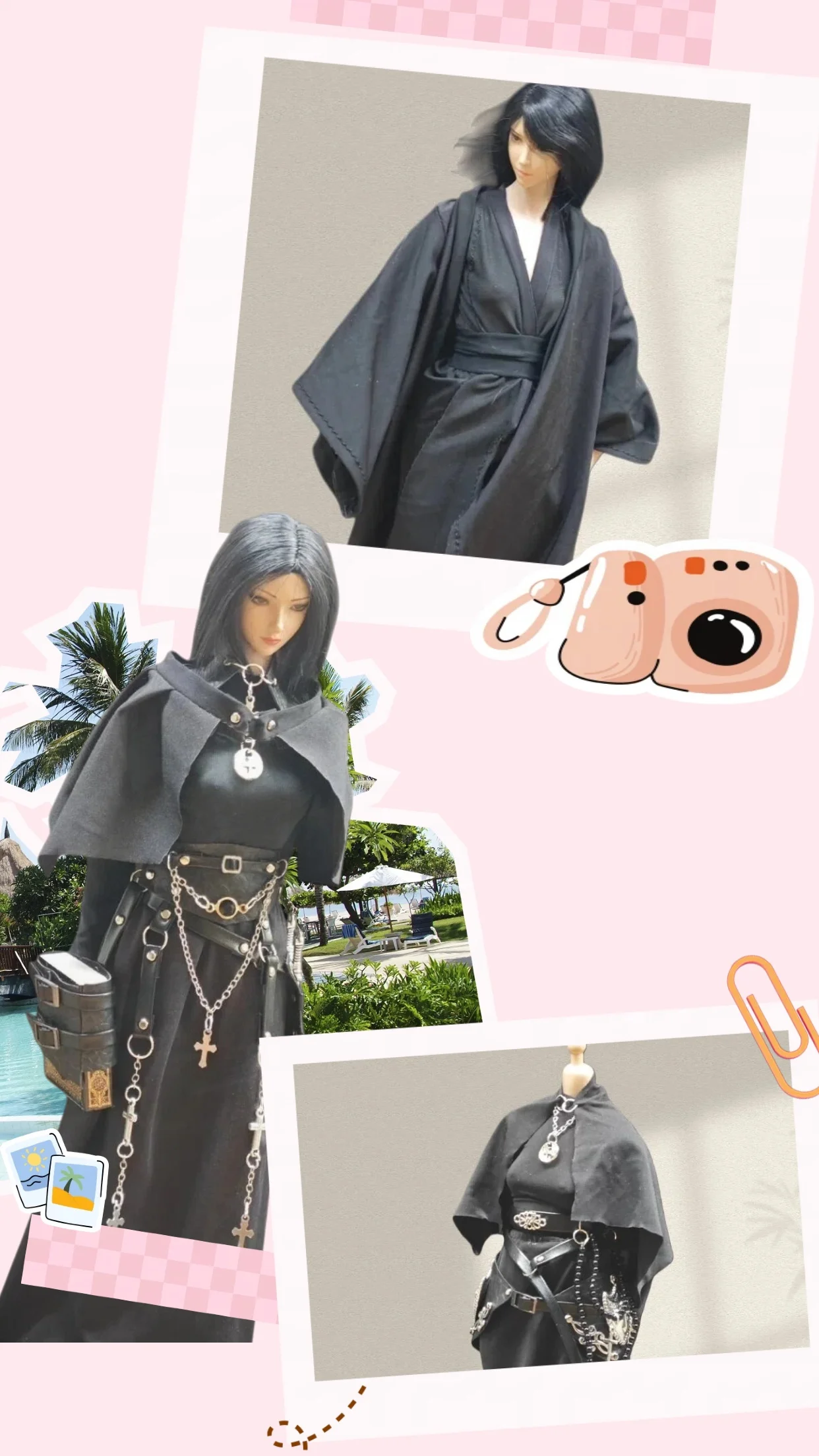 Комплект одежды для 12-дюймовой фигурки: женское платье-накидка с глубоким V-образным вырезом, темный наряд, высококачественное нижнее белье, юбка, плащ, платье в пол.
Комплект одежды для 12-дюймовой фигурки: женское платье-накидка с глубоким V-образным вырезом, темный наряд, высококачественное нижнее белье, юбка, плащ, платье в пол.