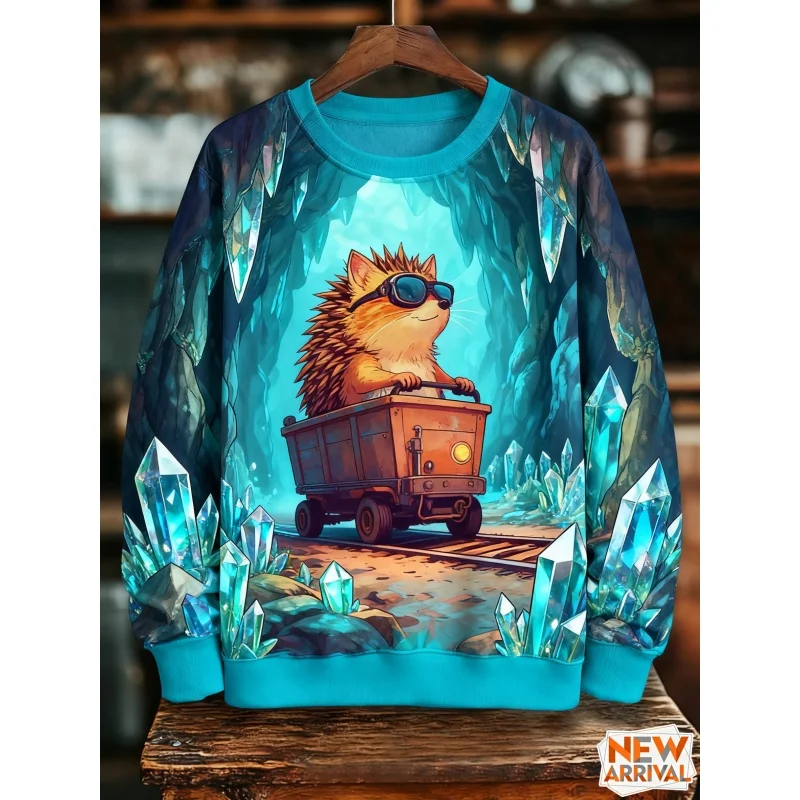 3D Printed Hedgehog Robot Sweatshirts For Men Women Fantasy Cat Dog Pattern Long Sleeve Tops Casual Pullover Round Neck Hoodies
3D Printed Hedgehog Robot Sweatshirts For Men Women Fantasy Cat Dog Pattern Long Sleeve Tops Casual Pullover Round Neck Hoodies