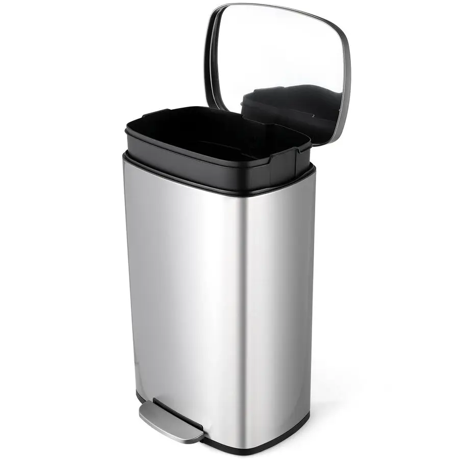 Gal Kitchen Trash Can, 30L Recycling or Garbage Bin, Brushed Stainless Steel Waste Basket, SoftampQuiet Close Dustbin, with Step
Gal Kitchen Trash Can, 30L Recycling or Garbage Bin, Brushed Stainless Steel Waste Basket, SoftampQuiet Close Dustbin, with Step