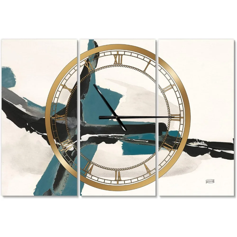 Designart Glam Cerulean I Wall Art Design Modern 3 Panel Wall Decorative Clock - Home Decorations for Home, Living Room,Bedroom,
Designart Glam Cerulean I Wall Art Design Modern 3 Panel Wall Decorative Clock - Home Decorations for Home, Living Room,Bedroom,