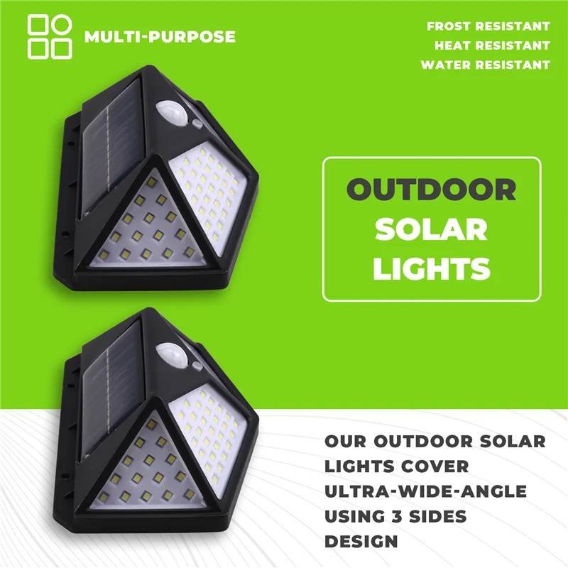 B59A Solar-Powered Lighting: 100 LED Outdoor Security Lights With Motion Sensor For 270° Coverage
B59A Solar-Powered Lighting: 100 LED Outdoor Security Lights With Motion Sensor For 270° Coverage