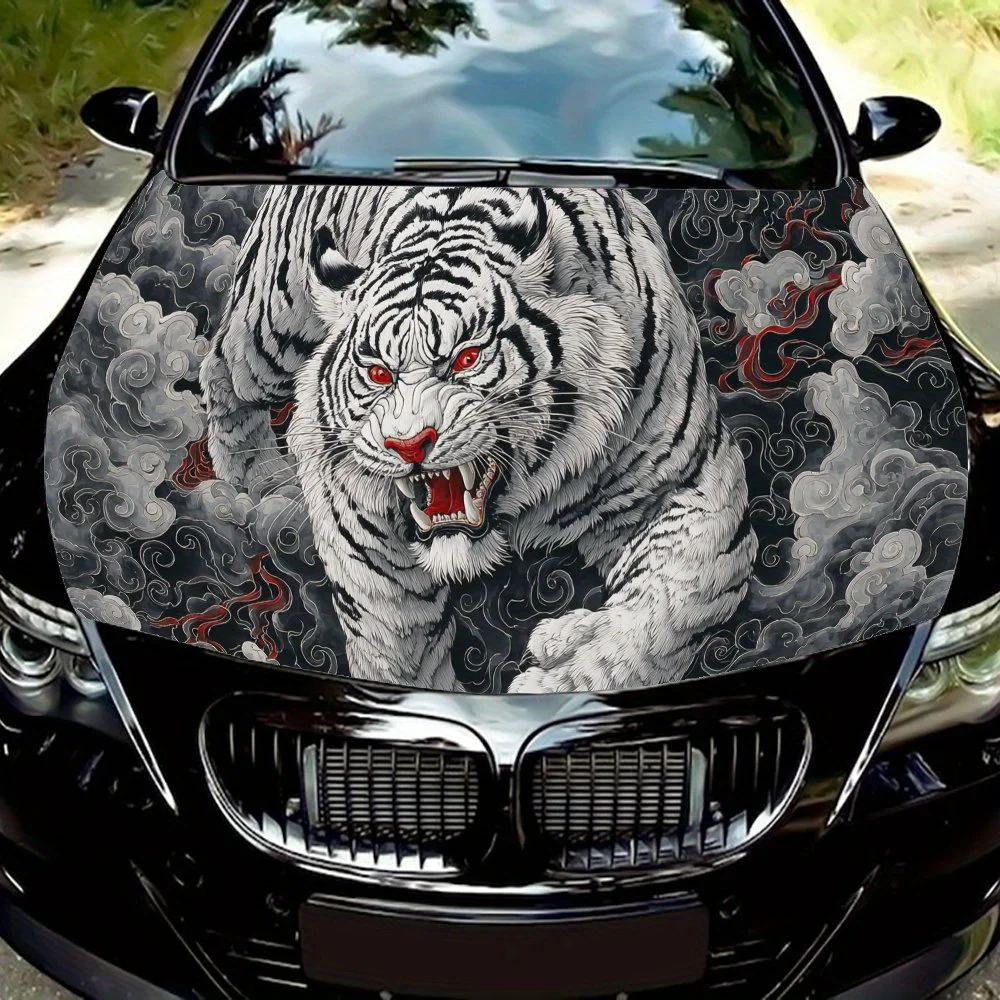 Frost - Marked White Tiger car hood stickers, waterproof self-adhesive, scratch resistant, easy to stick, durable car PVC sticke
Frost - Marked White Tiger car hood stickers, waterproof self-adhesive, scratch resistant, easy to stick, durable car PVC sticke