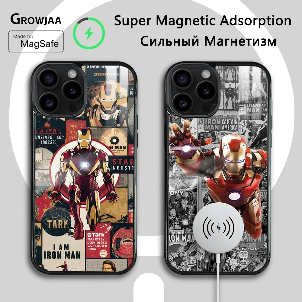 Funny Iron Man Phone Case For iPhone 16 15 14 13 12 11 Pro Max Plus Mini New Magsafe Mirror Wireless Magnetic Cover
Funny Iron Man Phone Case For iPhone 16 15 14 13 12 11 Pro Max Plus Mini New Magsafe Mirror Wireless Magnetic Cover