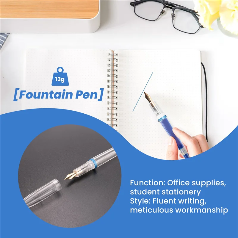 A41Z-0.5Mm Nib Fountain Pen With Eyedropper High Capacity Transparent Pens Office School Supplies For Student Writing Gifts Stat
A41Z-0.5Mm Nib Fountain Pen With Eyedropper High Capacity Transparent Pens Office School Supplies For Student Writing Gifts Stat