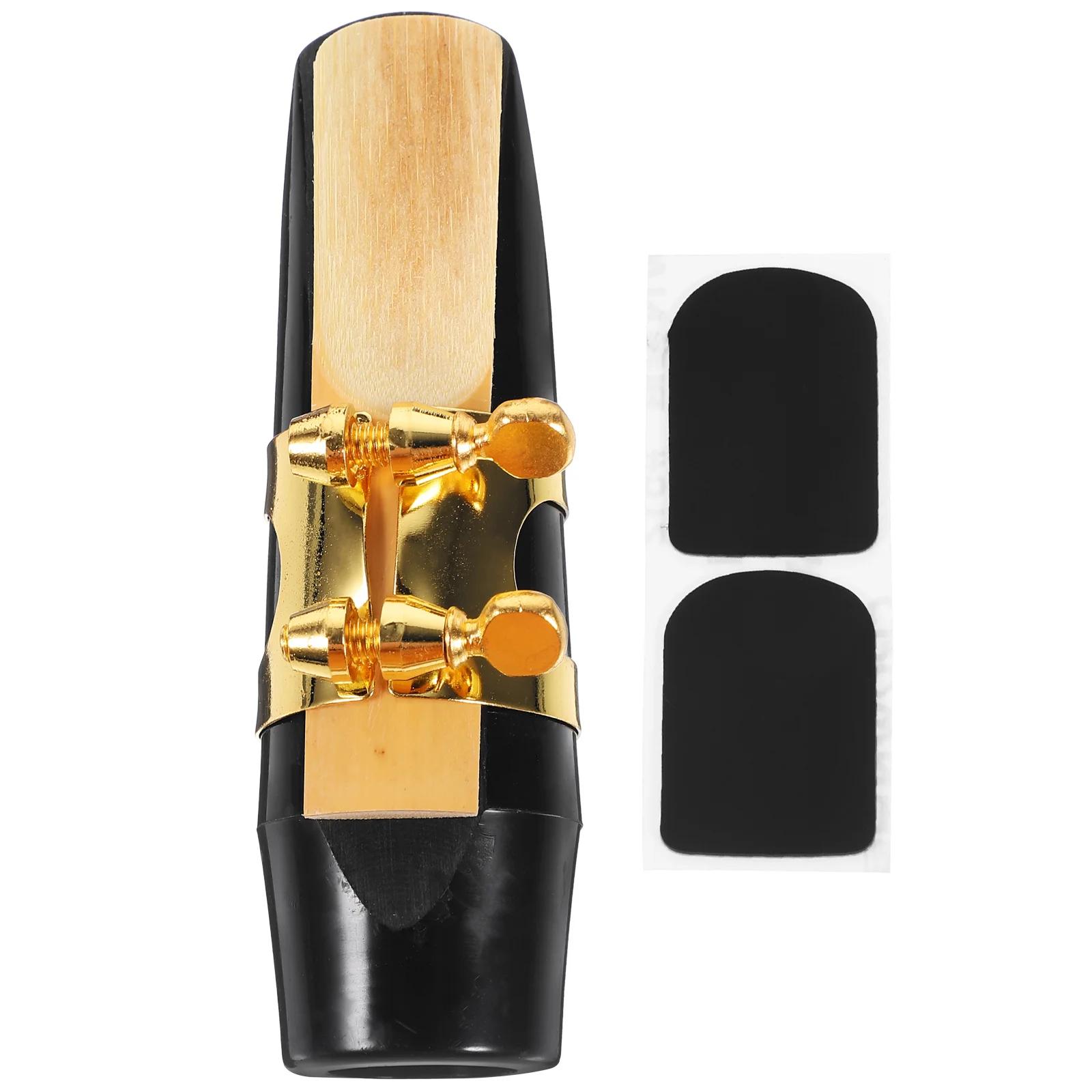 Complete Saxophone Mouthpiece Set for Alto Sax Strong Plastic Metal Bamboo Frame Smooth Finish with Metal Ligature Reed and Cap
Complete Saxophone Mouthpiece Set for Alto Sax Strong Plastic Metal Bamboo Frame Smooth Finish with Metal Ligature Reed and Cap