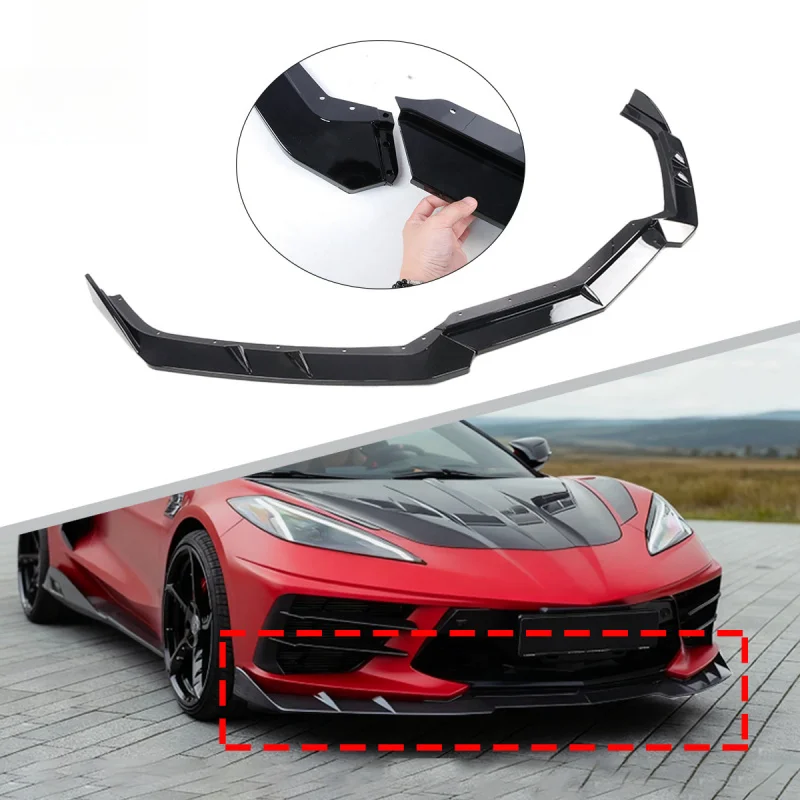 High Quality 3-Piece Front Lip Splitter Carbon Fiber Print Fit 2020-2026 C8 Aero Body Kit Car Tuning Accessories
High Quality 3-Piece Front Lip Splitter Carbon Fiber Print Fit 2020-2026 C8 Aero Body Kit Car Tuning Accessories