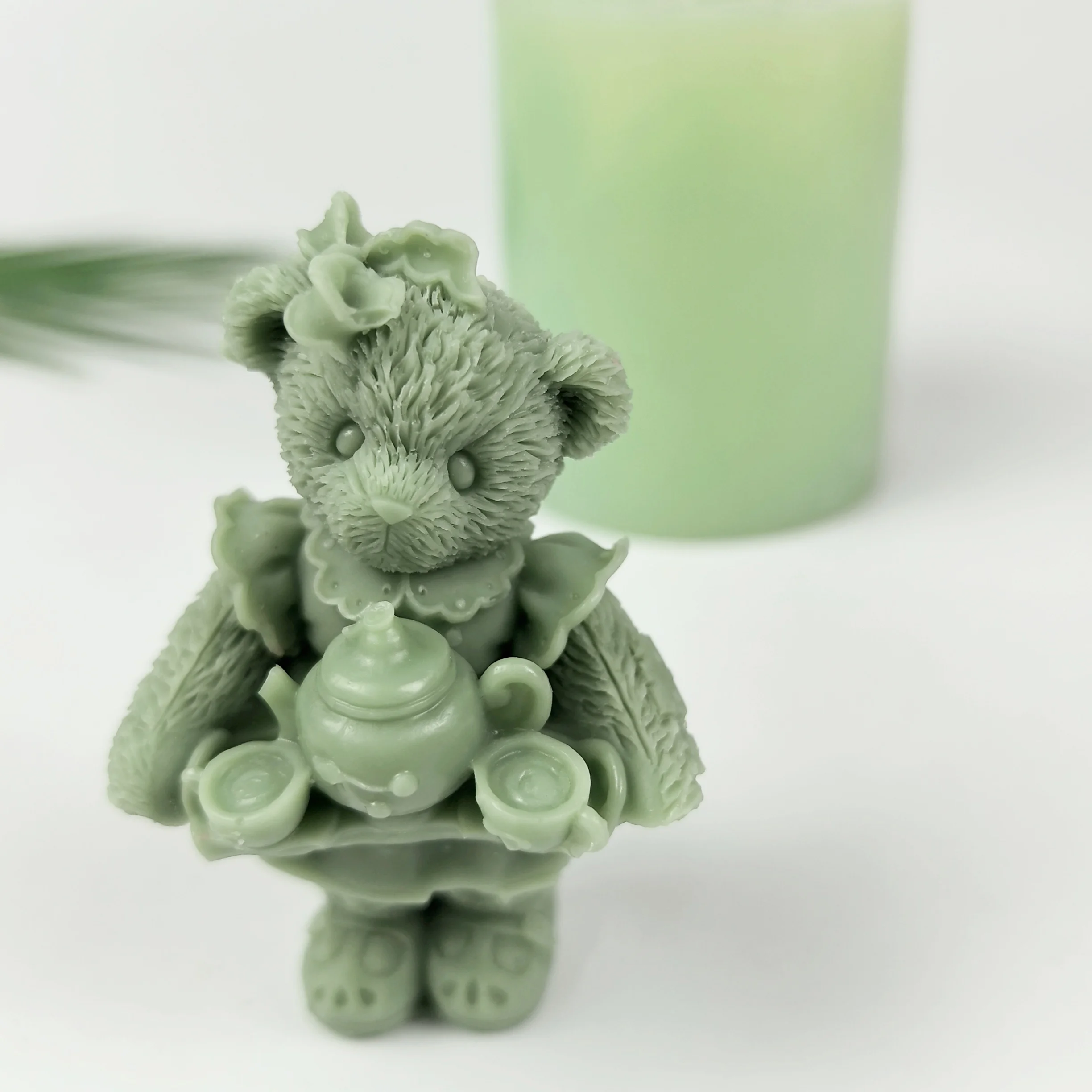 3D Animals Moulds Silicone Mold Carrying a teacup, Little Bear Candle Soap Molds Wedding Birthday Clay Resin Mould DW0583
3D Animals Moulds Silicone Mold Carrying a teacup, Little Bear Candle Soap Molds Wedding Birthday Clay Resin Mould DW0583