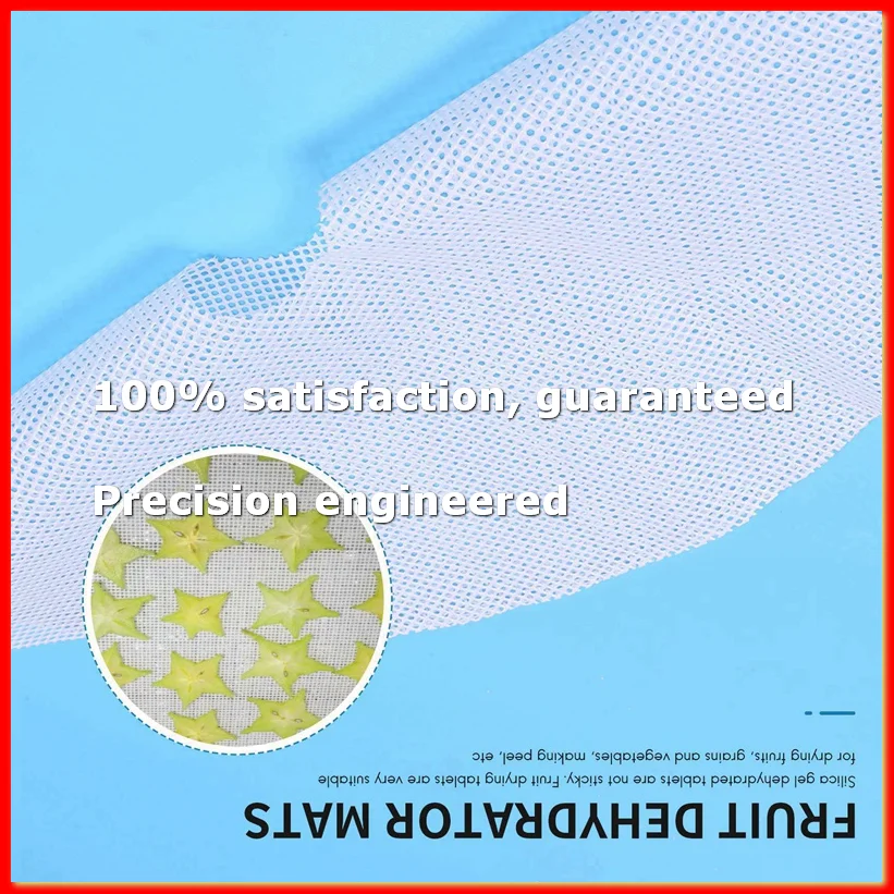 8 Pcs Round Silicone Dehydrator Sheets, Non-Stick Fruit Dehydrator Mats, Reusable Steamer Mat Mesh Sheet for Fruit Dryer-A13G
8 Pcs Round Silicone Dehydrator Sheets, Non-Stick Fruit Dehydrator Mats, Reusable Steamer Mat Mesh Sheet for Fruit Dryer-A13G