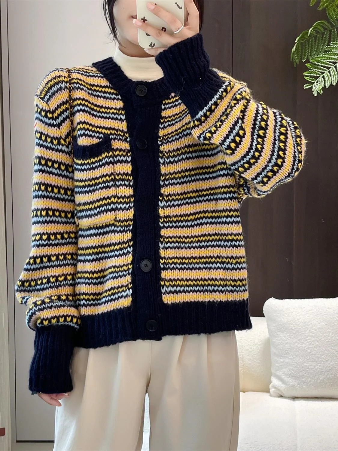 Loose Casual Long Sve Knitted Cardigan Striped Sweater Cozy Thi Yarn Open Front Sle Autumn Faion Women's Top
Loose Casual Long Sve Knitted Cardigan Striped Sweater Cozy Thi Yarn Open Front Sle Autumn Faion Women's Top