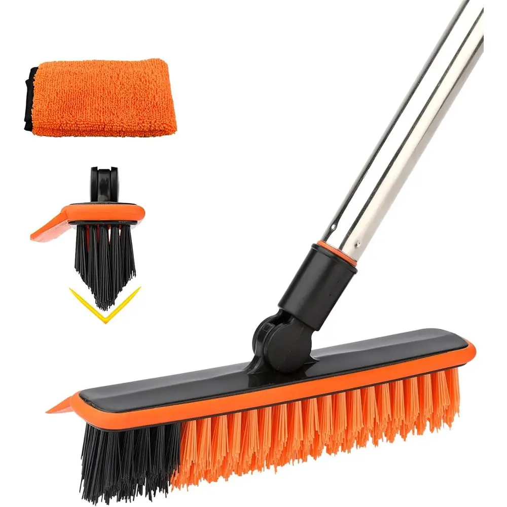 2-in-1 Long-Handled Scrub and Grout Brush, 120° Rotatable for Shower Tiles and Hard-to-Reach Spots
2-in-1 Long-Handled Scrub and Grout Brush, 120° Rotatable for Shower Tiles and Hard-to-Reach Spots