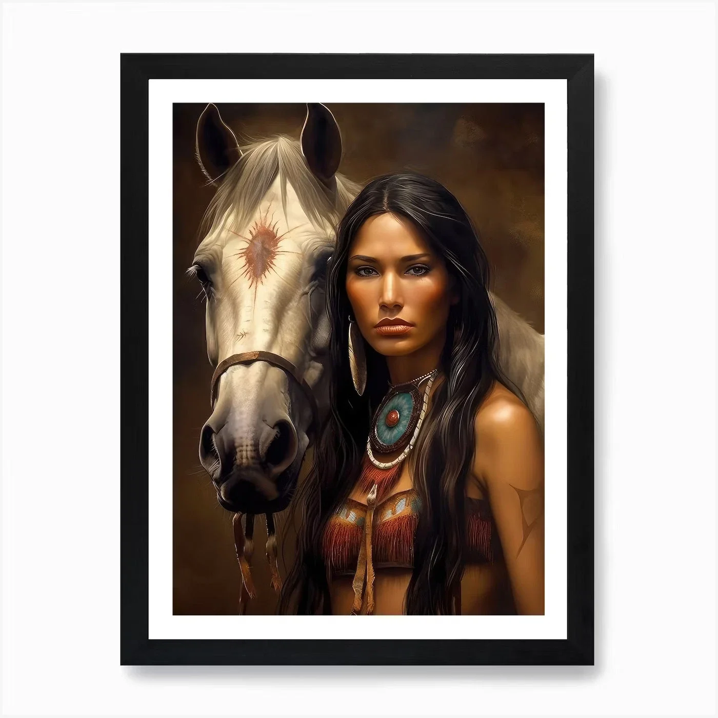 Muskogee Creek Native American Woman, Print Art Canvas Poster, For Living Room Decor, Home Wall Picture
Muskogee Creek Native American Woman, Print Art Canvas Poster, For Living Room Decor, Home Wall Picture