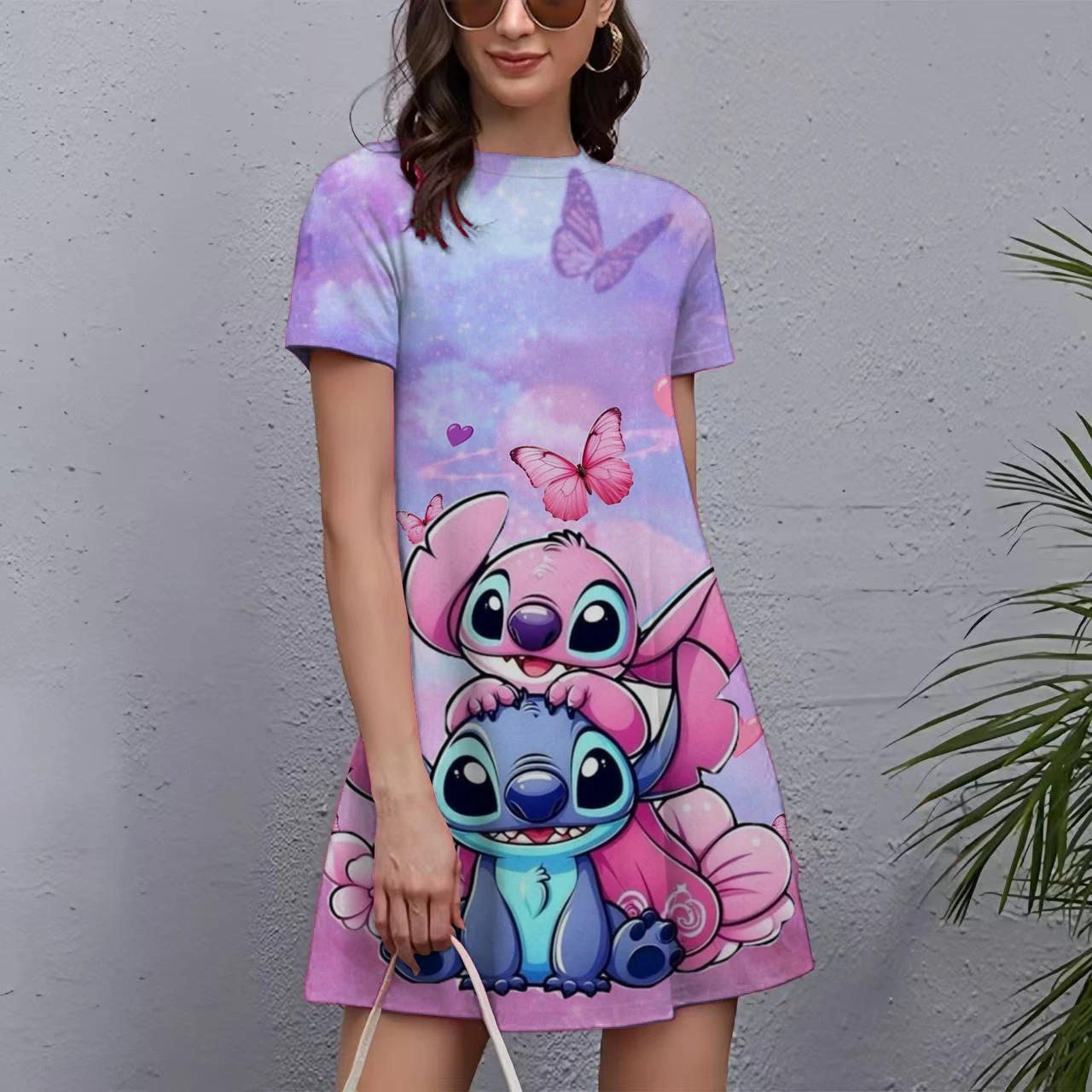 Hot Sale Dresses For Summer Women Disney Stitch print Dress Short Sleeve Casual Oversized Dress Fashion Clothing Plus Size
Hot Sale Dresses For Summer Women Disney Stitch print Dress Short Sleeve Casual Oversized Dress Fashion Clothing Plus Size