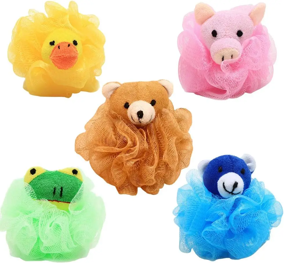 5Pcs Cute Exfoliating Mesh Pouf Bath Sponge Ball Shower Loofah Body Scrubber
5Pcs Cute Exfoliating Mesh Pouf Bath Sponge Ball Shower Loofah Body Scrubber