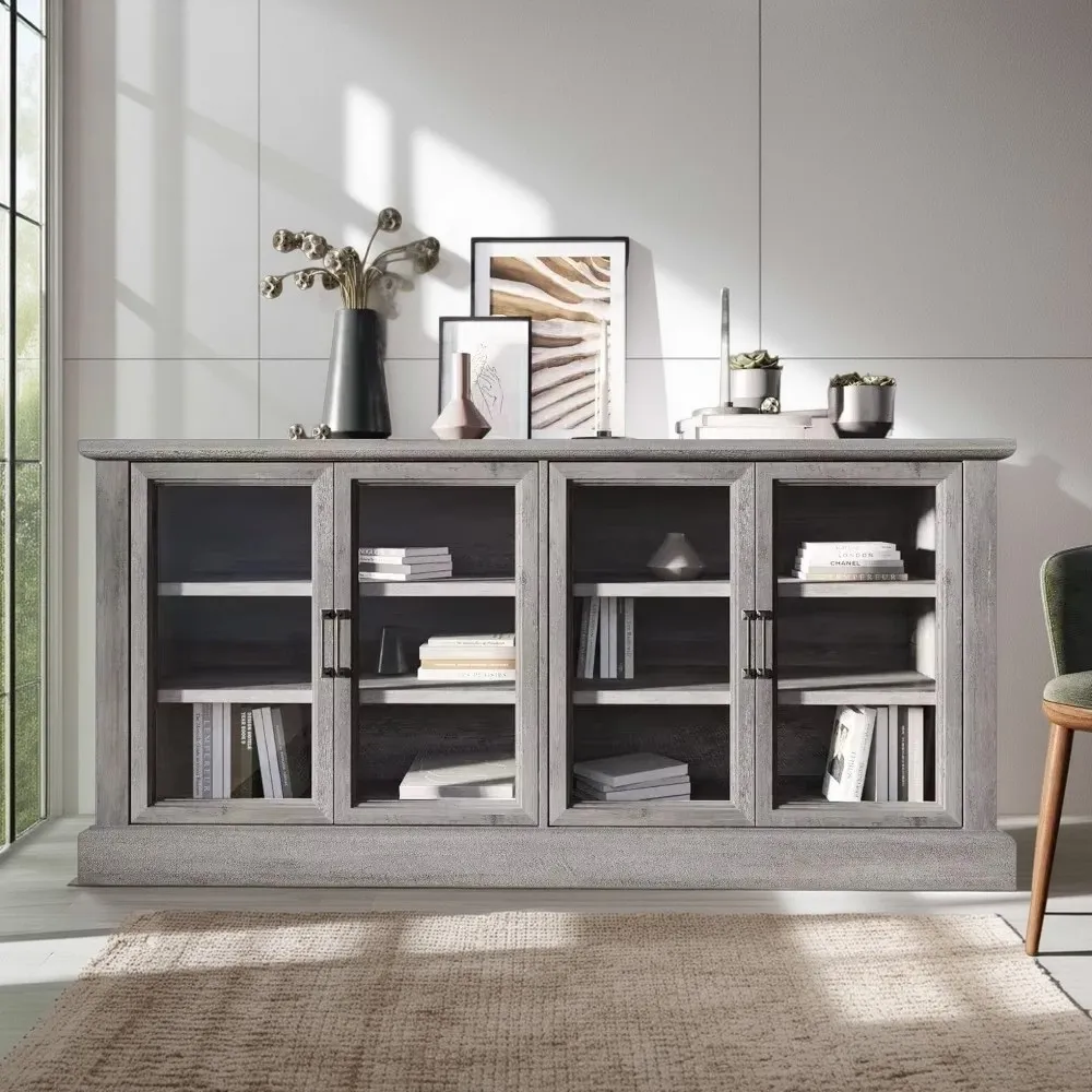 70 Inch Sideboard Buffet Cabinet|Glass Display Cabinet with Adjustable Shelves Console Table Storage| Cabinet for Living Room
70 Inch Sideboard Buffet Cabinet|Glass Display Cabinet with Adjustable Shelves Console Table Storage| Cabinet for Living Room