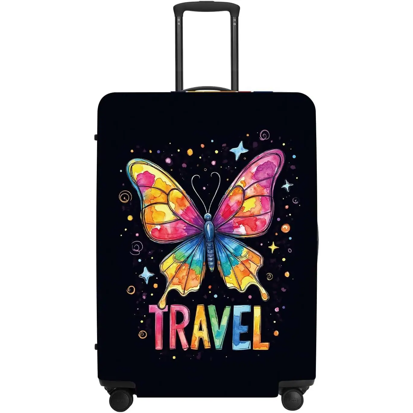 Colorful Butterfly Stars Suitcase Cover Resistant Stretchable Luggage Protector Travel Gear for Women Vibrant Vacation
Colorful Butterfly Stars Suitcase Cover Resistant Stretchable Luggage Protector Travel Gear for Women Vibrant Vacation