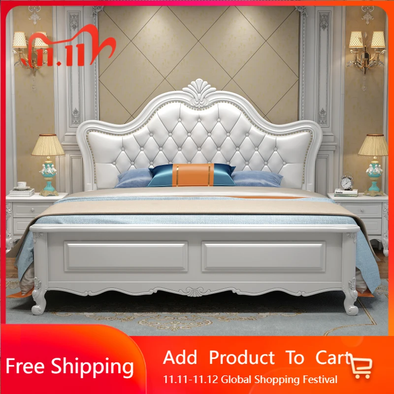 Minimalist Modern Bed Aesthetics European Wedding Confortable Small Family Bed Apartment High Quality Frame Muebles Furniture
Minimalist Modern Bed Aesthetics European Wedding Confortable Small Family Bed Apartment High Quality Frame Muebles Furniture