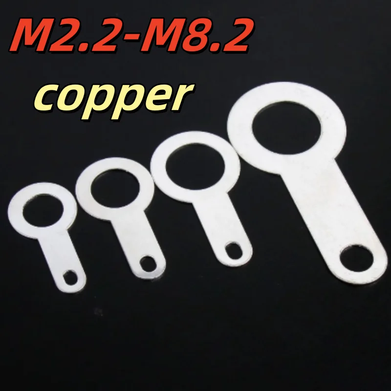 100Pcs Silver-plated Copper Single Head Soldering Terminal M2.2 - M8.2 Circular Weld Washer Welding Sheet Soldering Lug
100Pcs Silver-plated Copper Single Head Soldering Terminal M2.2 - M8.2 Circular Weld Washer Welding Sheet Soldering Lug