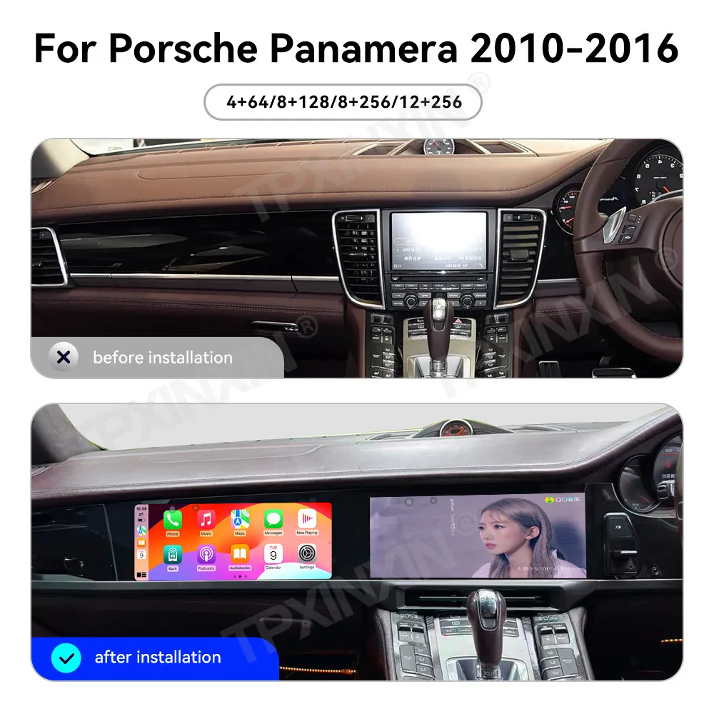 Автомобильный радиоприемник Android 24,6 дюйма для Porsche Panamera 2010-2016, двойной экран, GPS-навигация, стерео, мультимедийный пассажирский плеер, CarPlay RHD
Автомобильный радиоприемник Android 24,6 дюйма для Porsche Panamera 2010-2016, двойной экран, GPS-навигация, стерео, мультимедийный пассажирский плеер, CarPlay RHD