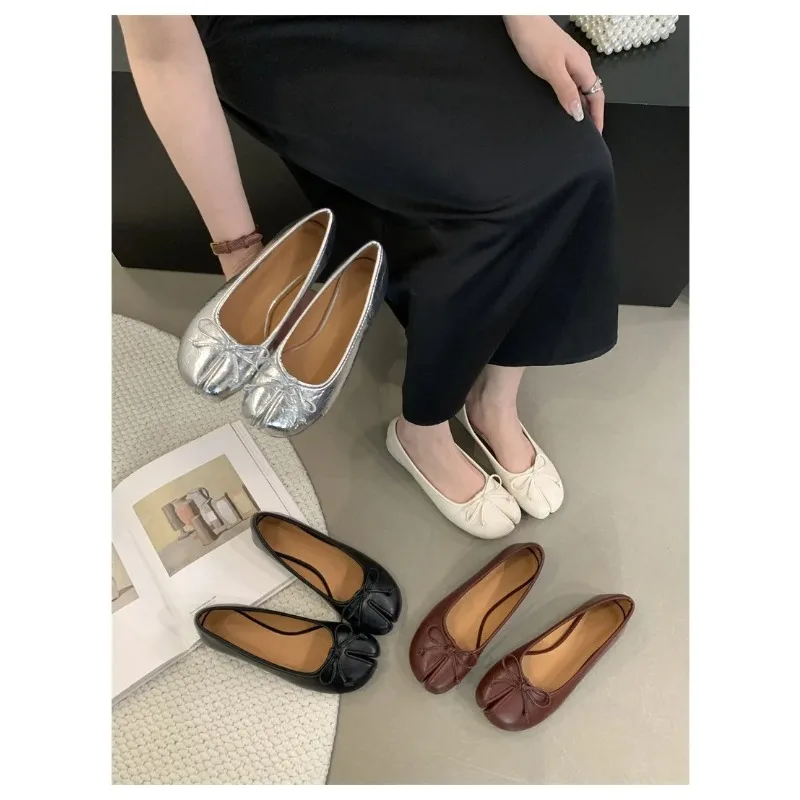 Slip On Loafers Soft Moccasins Tabi Ninja Casual Mujer Ladies Bow Knot Mujer New Brand Women Flats Soft Ballet Shoes
Slip On Loafers Soft Moccasins Tabi Ninja Casual Mujer Ladies Bow Knot Mujer New Brand Women Flats Soft Ballet Shoes