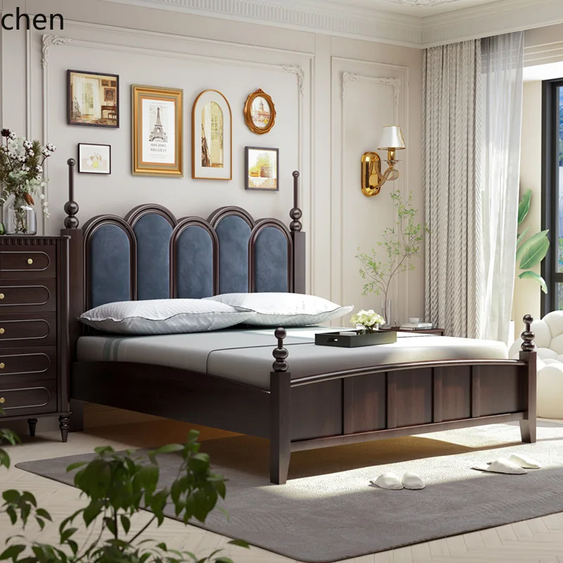 ZML retro pure solid wood bed high-end soft bag double bed medium ancient style master bedroom simple
ZML retro pure solid wood bed high-end soft bag double bed medium ancient style master bedroom simple