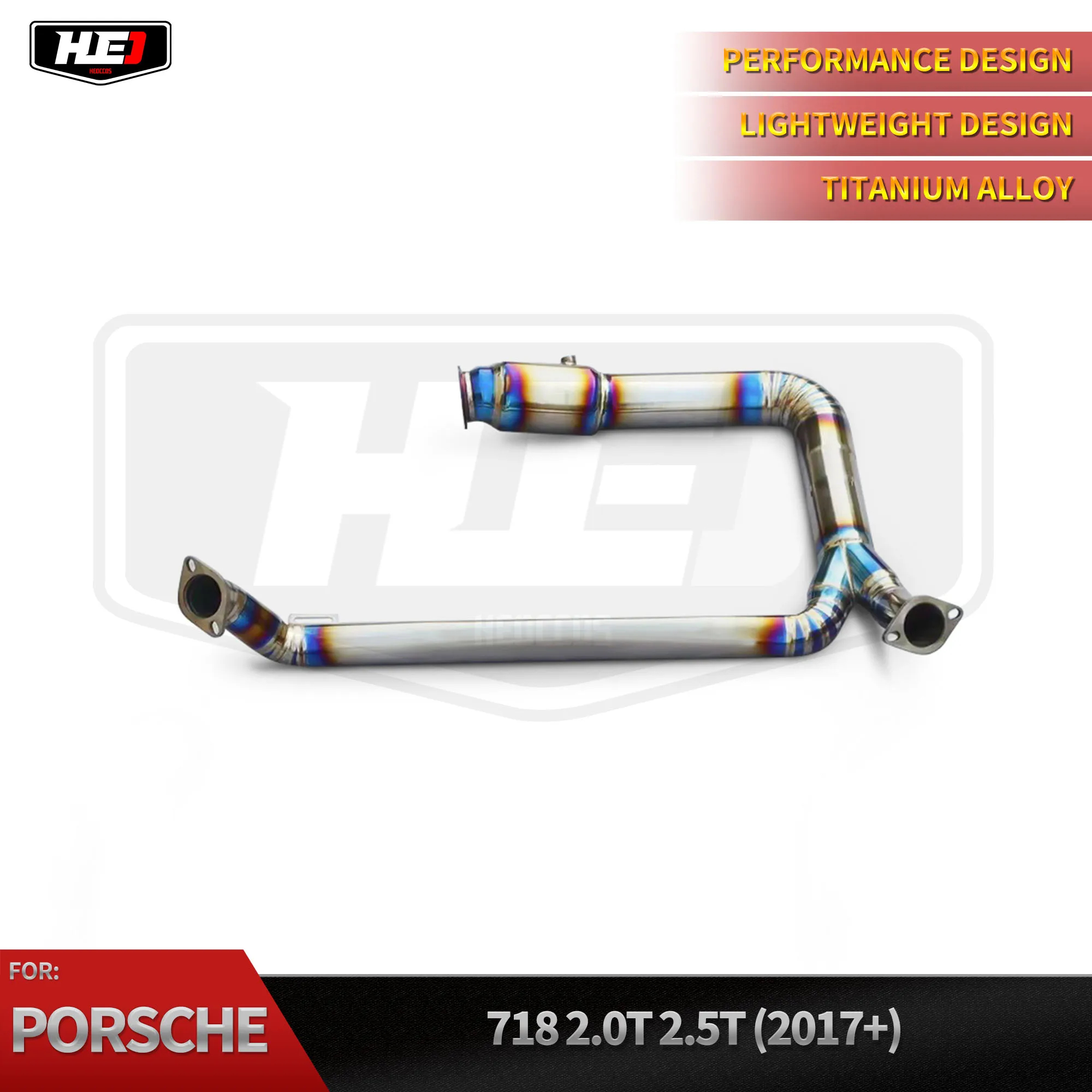 HEO Downpipe Exhaust System for Porsche Cayman Boxster 718 2.0 2016-2019 304 Stainless Steel Performance Exhaust Pipes
HEO Downpipe Exhaust System for Porsche Cayman Boxster 718 2.0 2016-2019 304 Stainless Steel Performance Exhaust Pipes