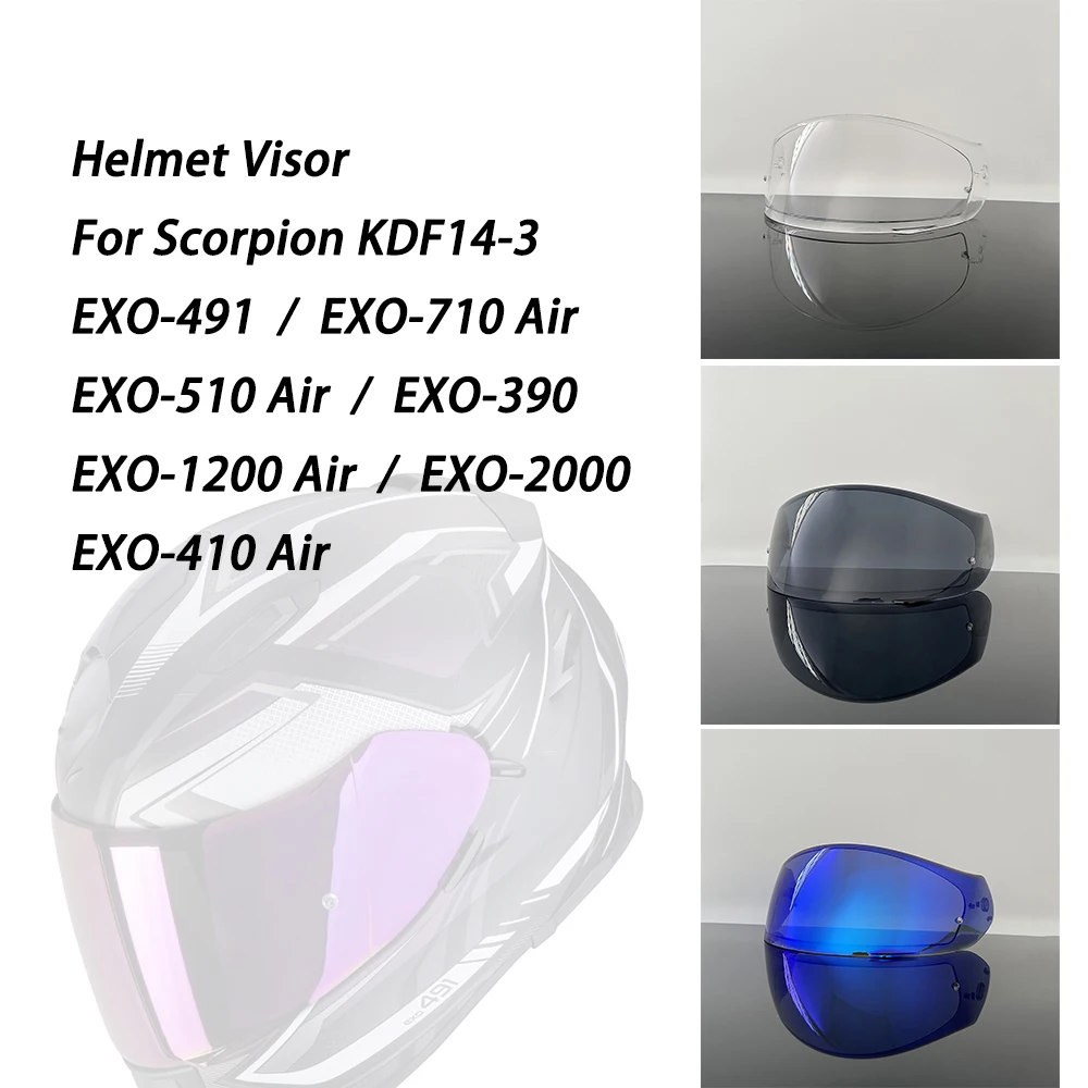 EXO-491 Visor Shield For Scorpion EXO 510 / 710 / 1200 / 2000 390 410 Air Helmet Face Shield Uv protection Helmet Accessories
EXO-491 Visor Shield For Scorpion EXO 510 / 710 / 1200 / 2000 390 410 Air Helmet Face Shield Uv protection Helmet Accessories