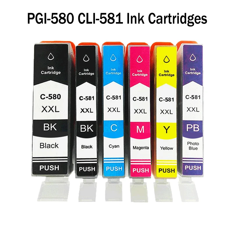 pgi-580 cli-581 ink cartridges compatible Canon PIXMA TS705 TR7550 TR8550 TS6150 TS8150
pgi-580 cli-581 ink cartridges compatible Canon PIXMA TS705 TR7550 TR8550 TS6150 TS8150