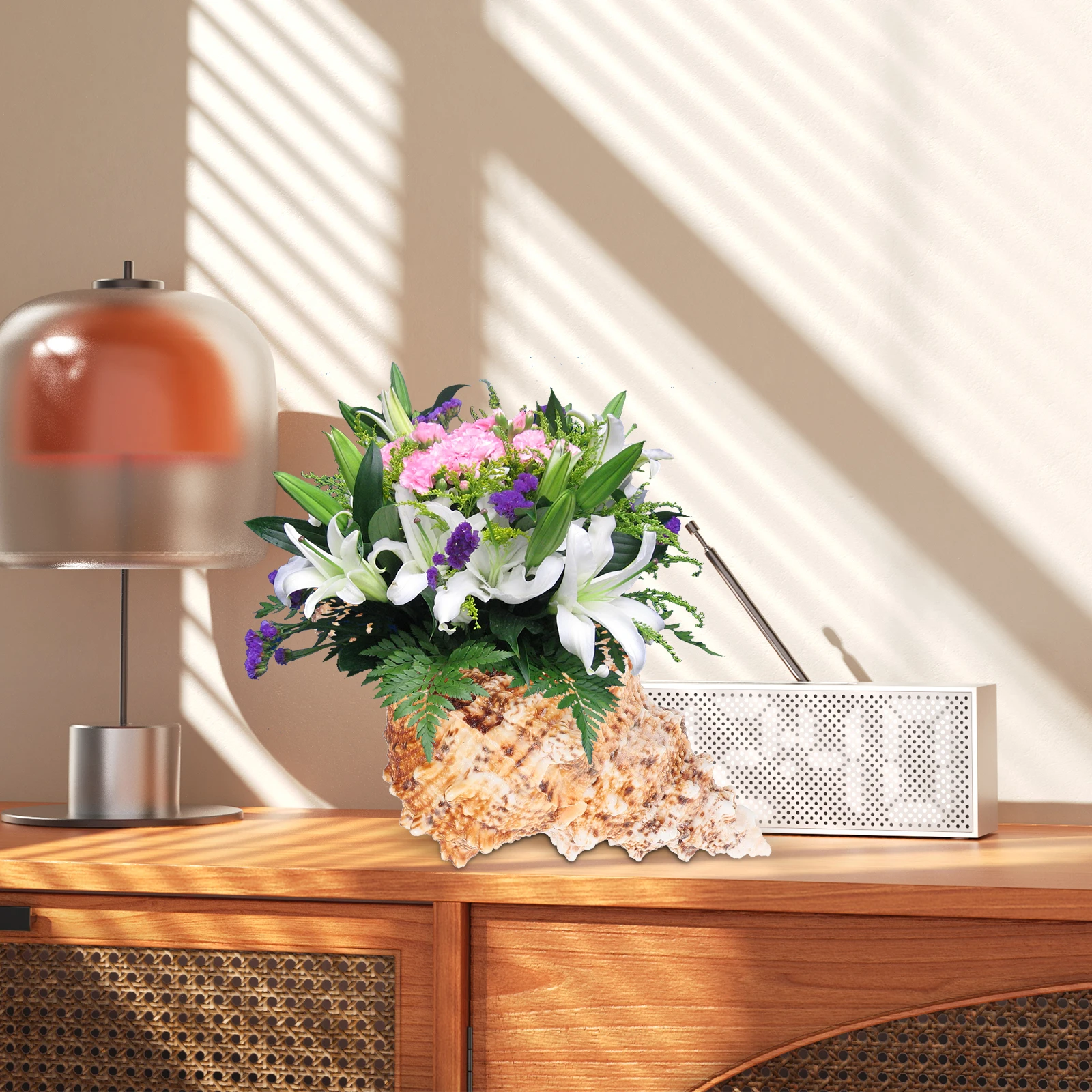 Natural Conch Vase Chic Desktop Plant Pot Flower Planter Flowering Decoration for Living Room Office Garden Fish Tank Decor 
Natural Conch Vase Chic Desktop Plant Pot Flower Planter Flowering Decoration for Living Room Office Garden Fish Tank Decor