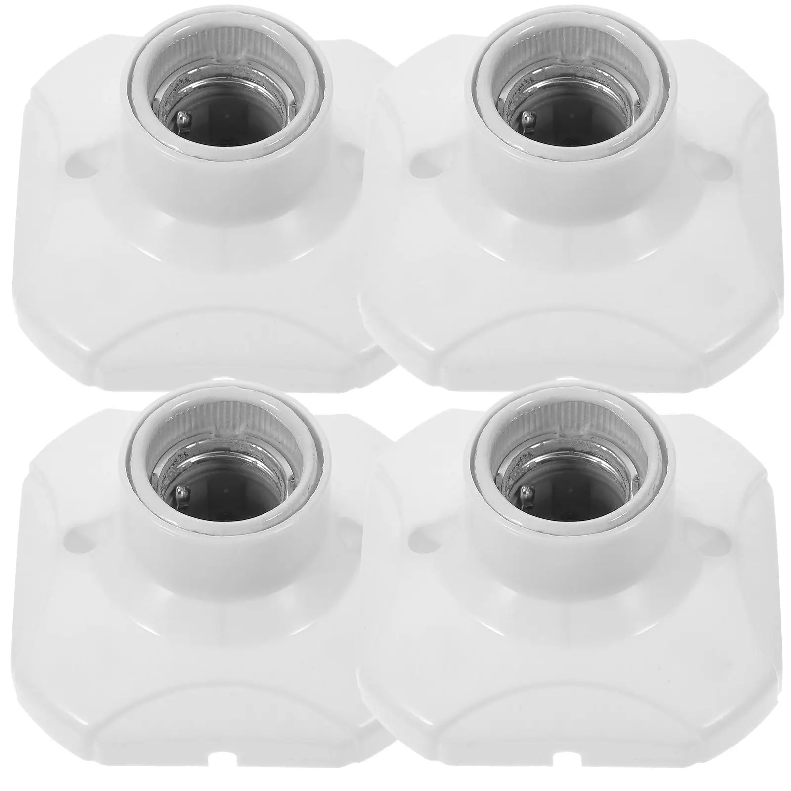 4 Pcs Lamp Holder E27 Screw C lestick Ceramic Adapter Flat Bottom Light Base Flame Retardant Ideal Hallway Living Room
4 Pcs Lamp Holder E27 Screw C lestick Ceramic Adapter Flat Bottom Light Base Flame Retardant Ideal Hallway Living Room