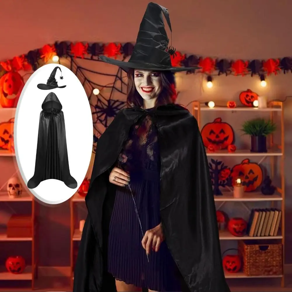 Classic Bat Hat Halloween Cloak Party Props Costume Grim Reaper Cloak Funny Halloween Cosplay Hooded Cape Stage Performance
Classic Bat Hat Halloween Cloak Party Props Costume Grim Reaper Cloak Funny Halloween Cosplay Hooded Cape Stage Performance