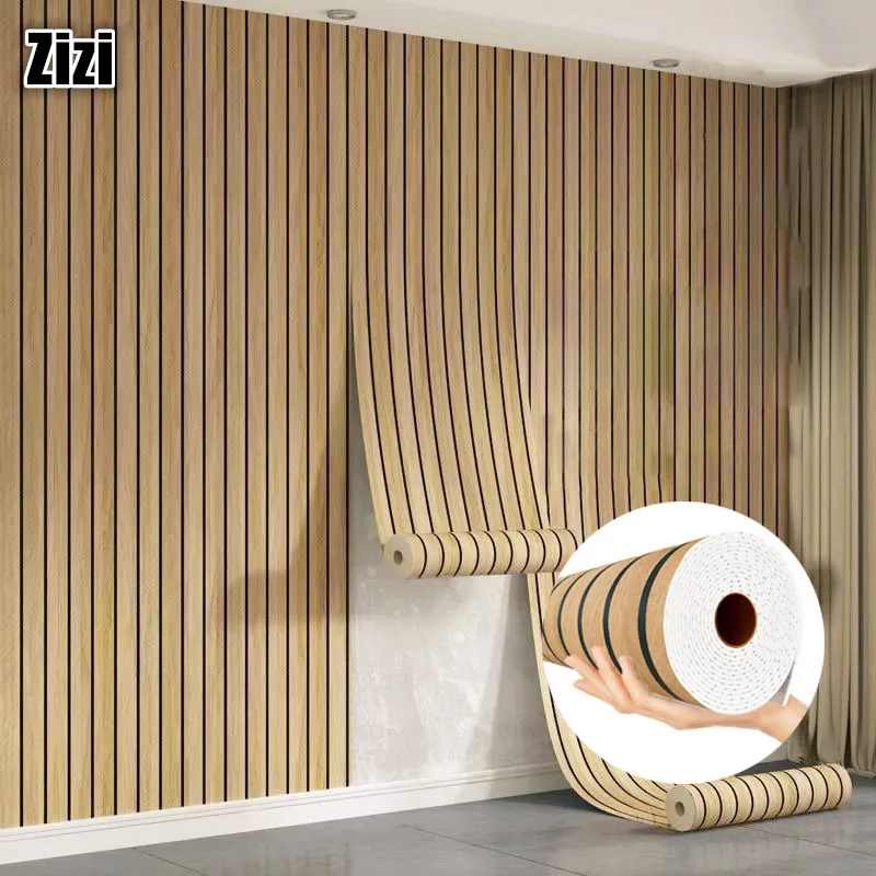 Self-Adhesive Waterproof Vinyl Removable Wall Paper for Wall Ceilings TV Background Decor Wooden Slat Peel and Stick Wallpaper
Self-Adhesive Waterproof Vinyl Removable Wall Paper for Wall Ceilings TV Background Decor Wooden Slat Peel and Stick Wallpaper