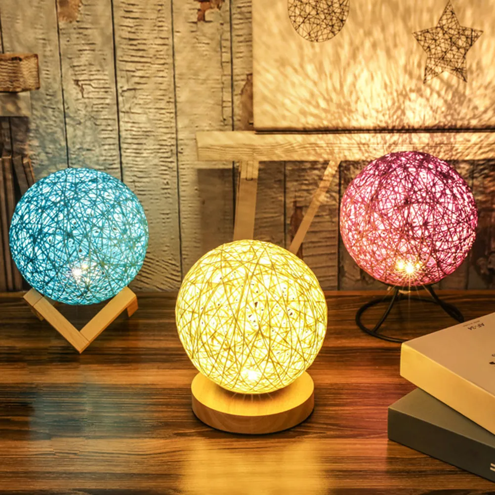 Solid Wood Twine Rattan Table Lamp Romantic Star Projection USB Power Bedroom Ball Night Light Wooden Frame Lamp Holder Switch
Solid Wood Twine Rattan Table Lamp Romantic Star Projection USB Power Bedroom Ball Night Light Wooden Frame Lamp Holder Switch