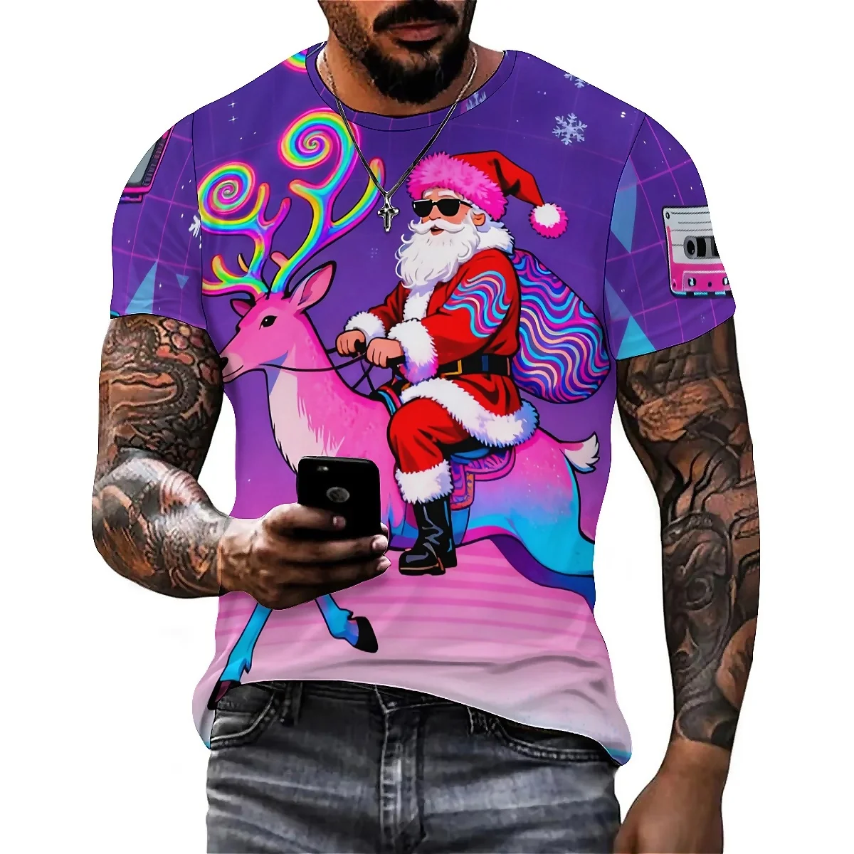 Fashionable Pattern Men's 3D Printed Short-Sleeve T-Shirt - Loose Fit Worker Top
Fashionable Pattern Men's 3D Printed Short-Sleeve T-Shirt - Loose Fit Worker Top