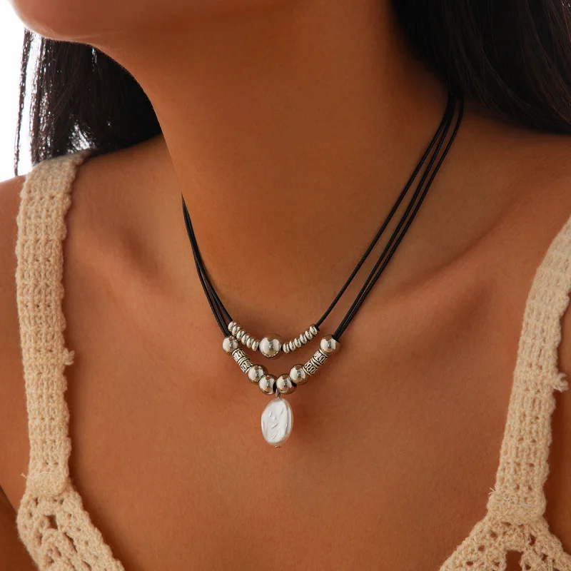 Fashion Temperament Shaped Imitation Pearl Pendant Neck Accessories Minority Simple Multi-Layered All-Matching Beaded Necklace W
Fashion Temperament Shaped Imitation Pearl Pendant Neck Accessories Minority Simple Multi-Layered All-Matching Beaded Necklace W