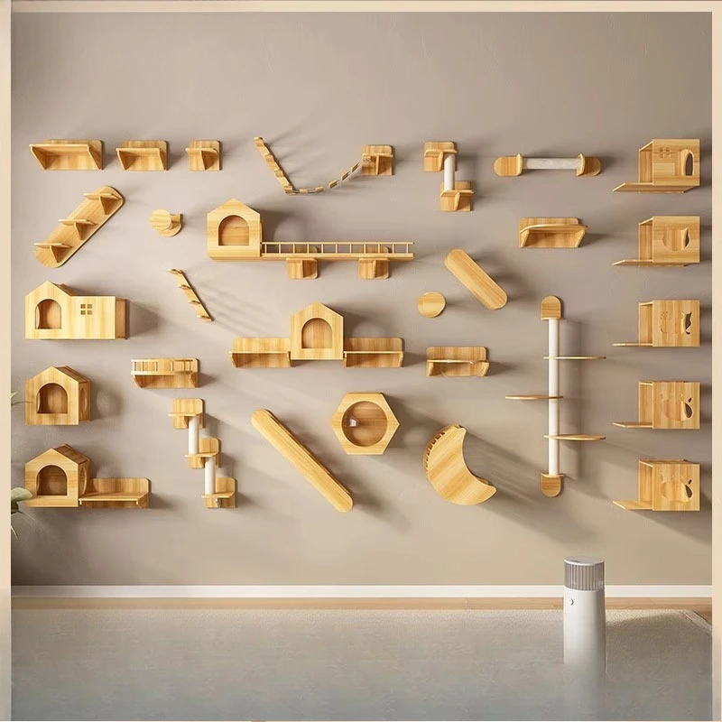 Wall cat climbing frame Solid wood wall hanging cat springboard Space capsule Wall type
Wall cat climbing frame Solid wood wall hanging cat springboard Space capsule Wall type
