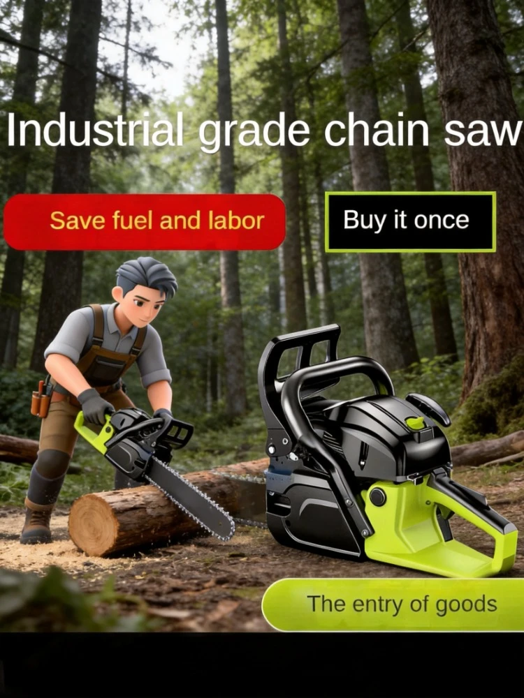 Four-Stroke Chainsaw for Logging, Heavy Duty, Portable, Garden Tree Cutting, Wood Cutting Power Tool
Four-Stroke Chainsaw for Logging, Heavy Duty, Portable, Garden Tree Cutting, Wood Cutting Power Tool