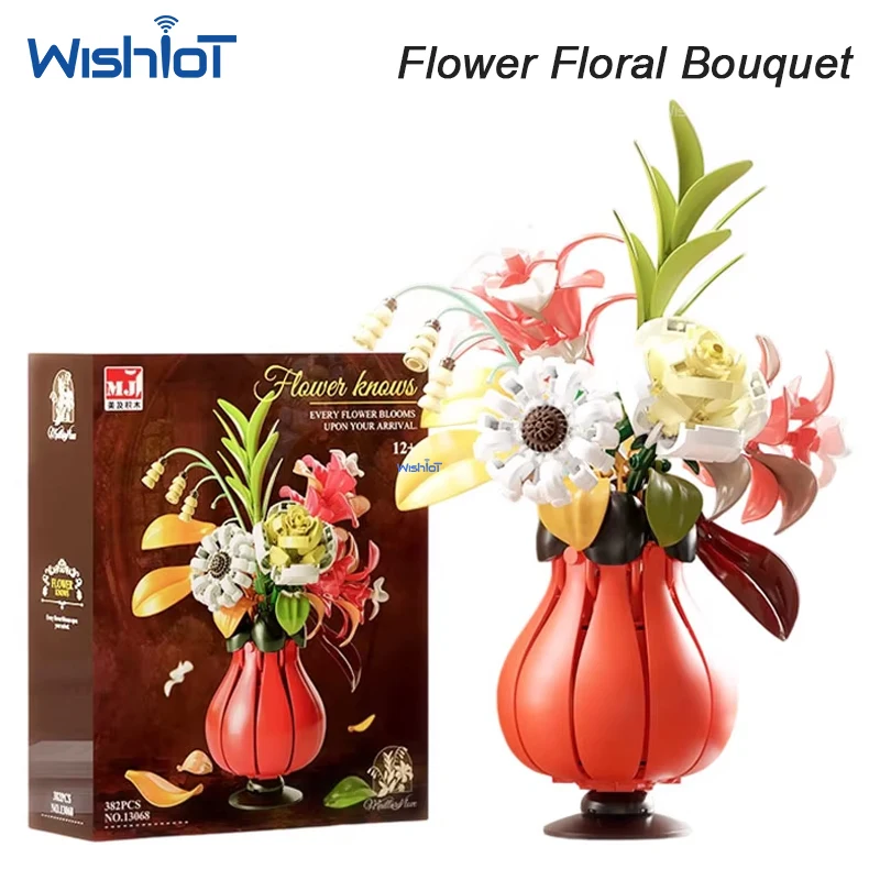 MJ13068 382pcs Flower Bouquet Building Blocks Botanical Collection Artificial Floral Decoration DIY Potted Plants For Girl
MJ13068 382pcs Flower Bouquet Building Blocks Botanical Collection Artificial Floral Decoration DIY Potted Plants For Girl