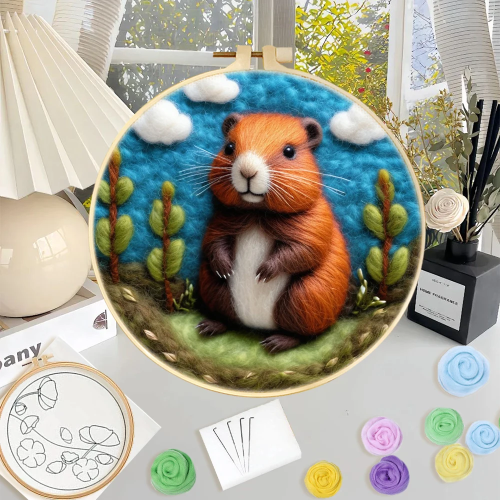 Wool Felting Painting Animal For Adults Diy Creative Making Wool Felt Kit For Beginners Diy Wool Needle Felt Picture Kit Craft
Wool Felting Painting Animal For Adults Diy Creative Making Wool Felt Kit For Beginners Diy Wool Needle Felt Picture Kit Craft