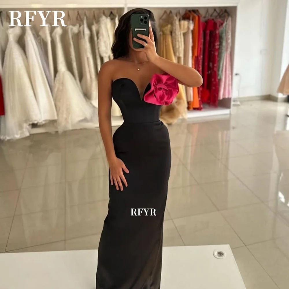 RFYR Strapless Prom Dress Sweetheart Party Dress 3D Flowers Evening Dress Formal Celebrity Dress for Arabic Women Customized
RFYR Strapless Prom Dress Sweetheart Party Dress 3D Flowers Evening Dress Formal Celebrity Dress for Arabic Women Customized