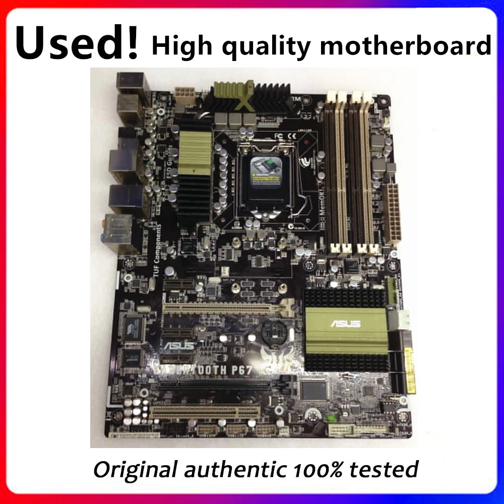 For ASUS SaberTooth P67 (without heat shield) Computer Motherboard LGA 1155 DDR3 P67 P8P67 Desktop Mainboard Used
For ASUS SaberTooth P67 (without heat shield) Computer Motherboard LGA 1155 DDR3 P67 P8P67 Desktop Mainboard Used