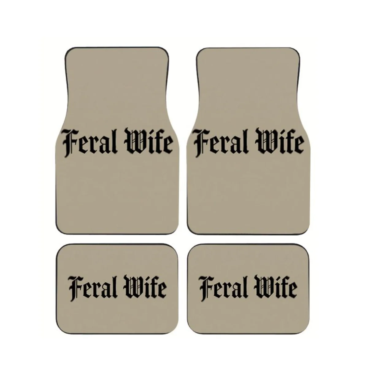 4Pcs Gothic Font Car Floor Mat Vintage Blackletter Style Anti-Slip Auto Universal Floor Liner Interior Accessories For SUVs Vans
4Pcs Gothic Font Car Floor Mat Vintage Blackletter Style Anti-Slip Auto Universal Floor Liner Interior Accessories For SUVs Vans