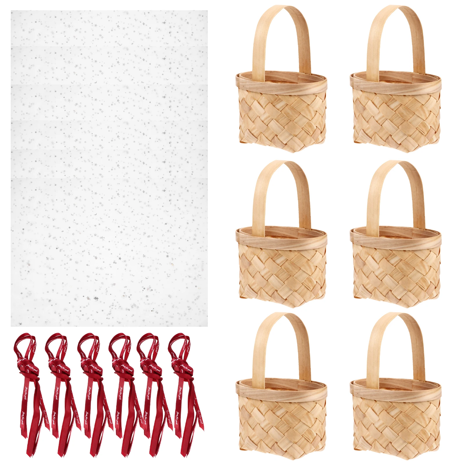6 Pcs Handheld Wedding Candy Portable Holder Gift Mini Women Containers Woven Baskets
6 Pcs Handheld Wedding Candy Portable Holder Gift Mini Women Containers Woven Baskets